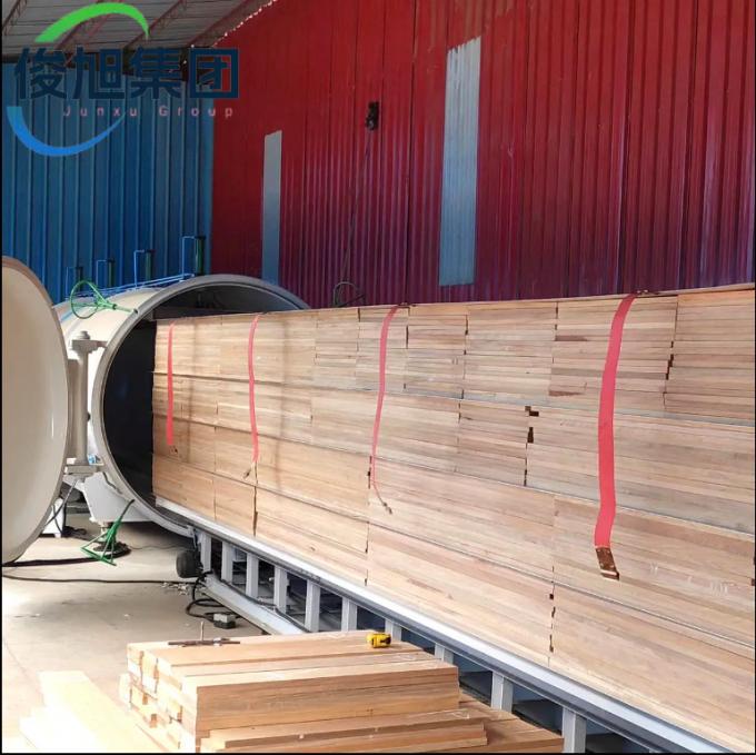 Heat Treatment Kiln for Oak and Walnut – High Temperature Modification Darkens Wood Tone and Increases Stability for Furniture